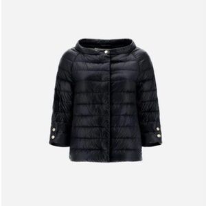Herno Women's Black Puffer Jacket, Elsa black capes